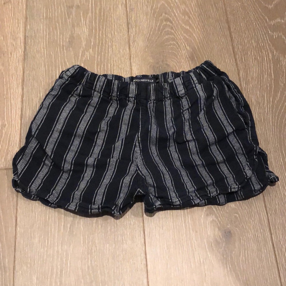 *rare* Brandy melville black striped shorts